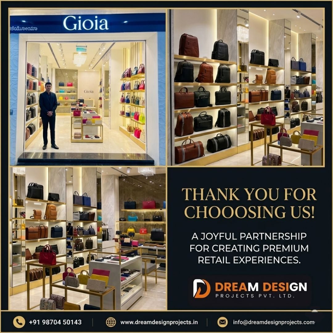 Gioia Retail Store – Complete Interior Design & Fit-Out by Dream Design gallery thumb 1