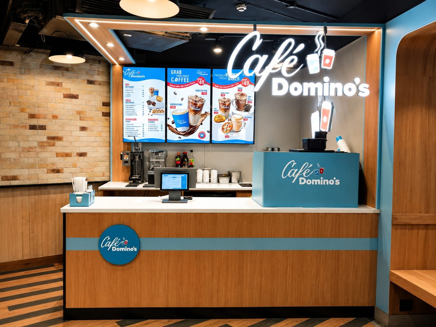 Domino’s Pizza Outlet Completed at Karol Bagh | Dream Design Projects Pvt. Ltd.